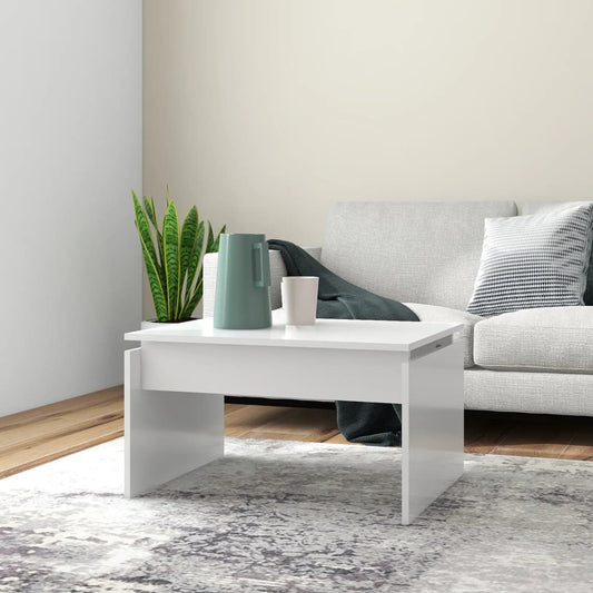 Coffee table, white, 68x50x38 cm, chipboard