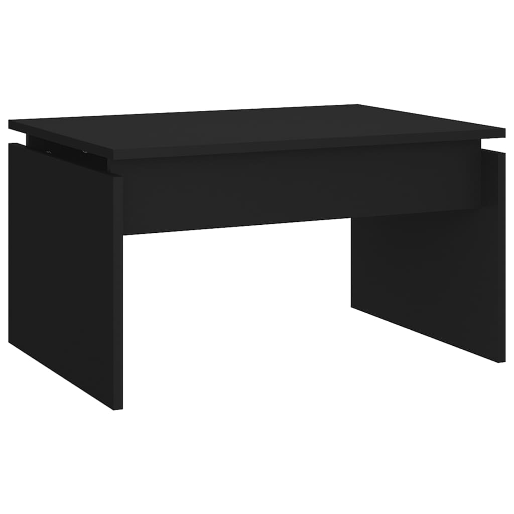 Coffee table, black, 68x50x38 cm, chipboard