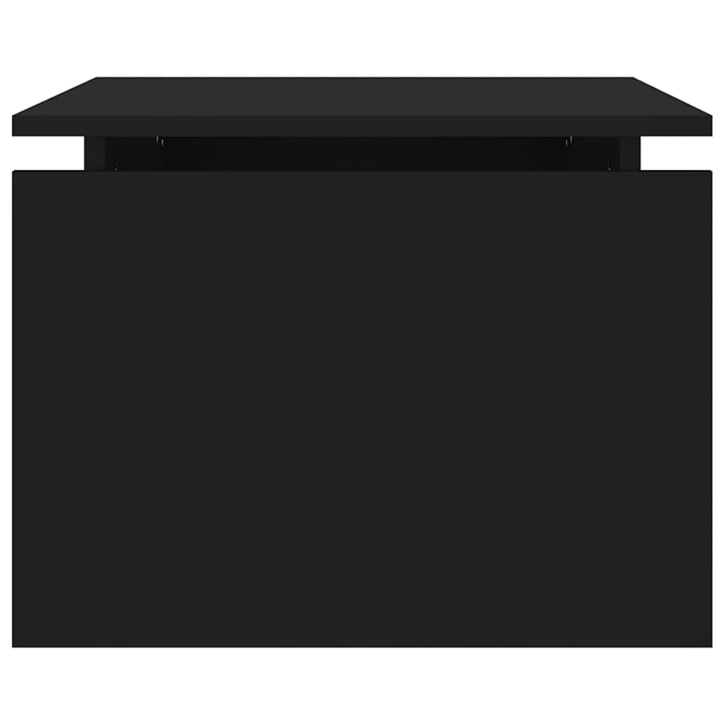 Coffee table, black, 68x50x38 cm, chipboard