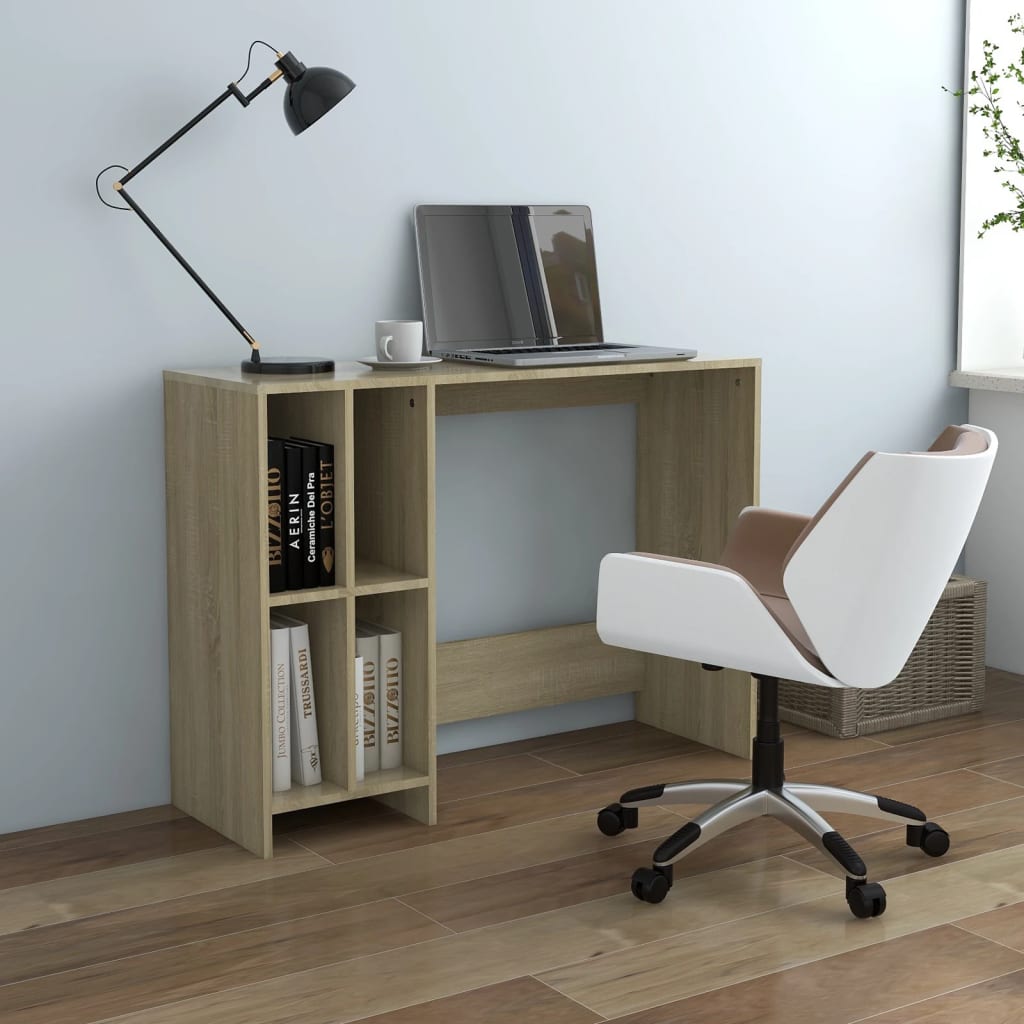Notebook desk, sonoma oak, 102.5x35x75 cm, chipboard