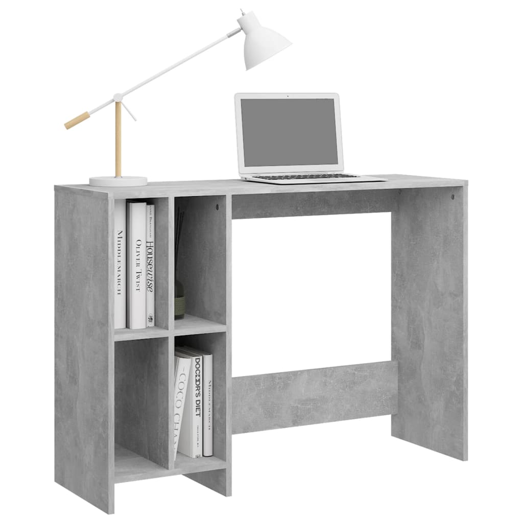 Notebook desk, concrete gray, 102.5x35x75 cm, chipboard