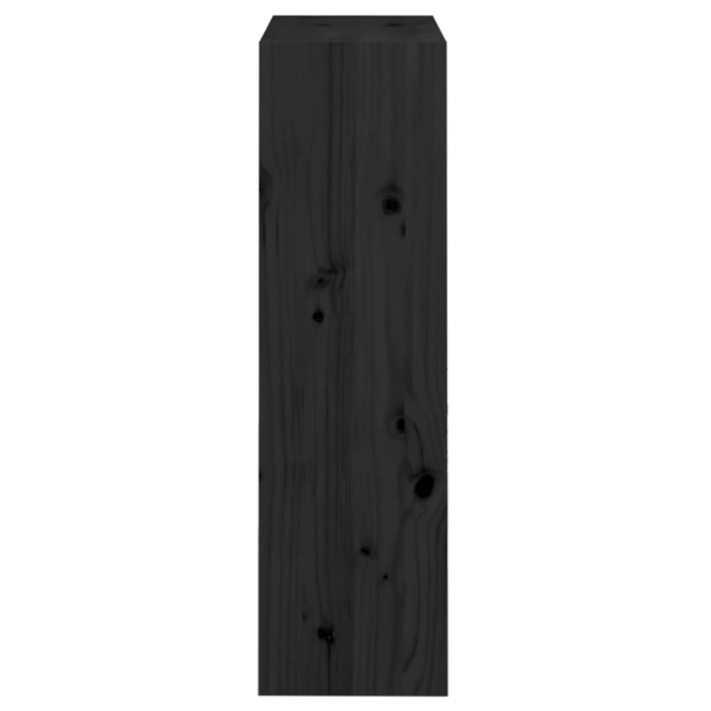 Bookcase/Room divider black 60x30x103.5 cm solid pine wood