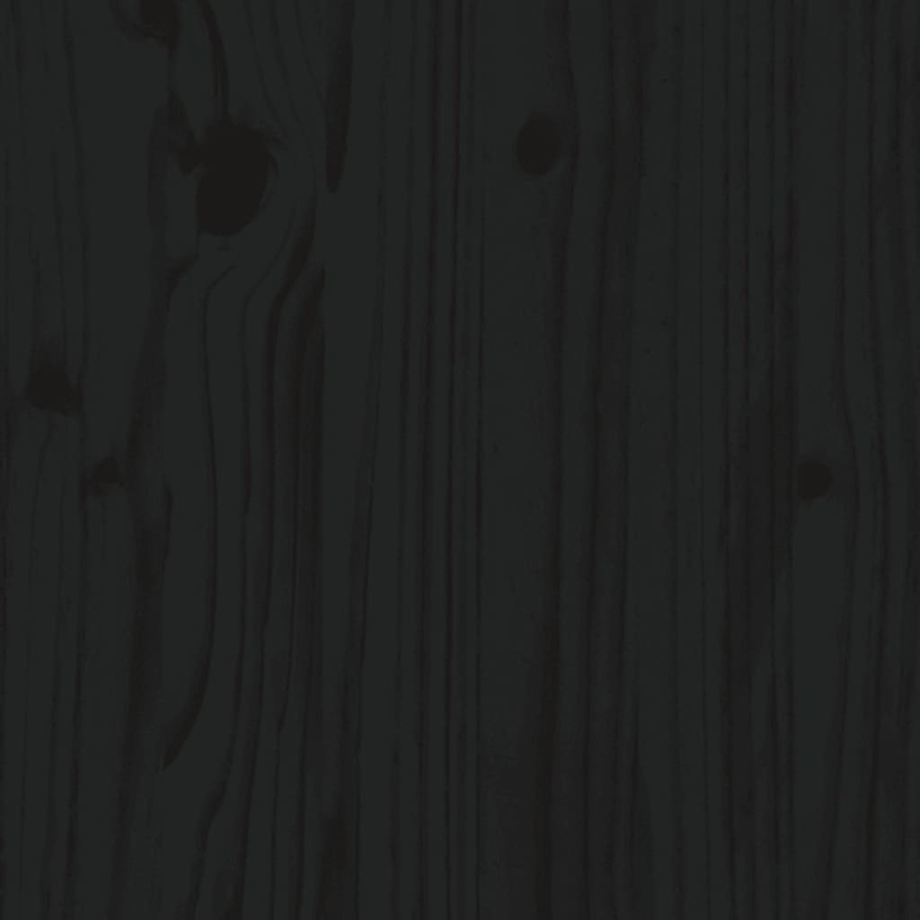 Bookcase/Room divider black 60x30x103.5 cm solid pine wood