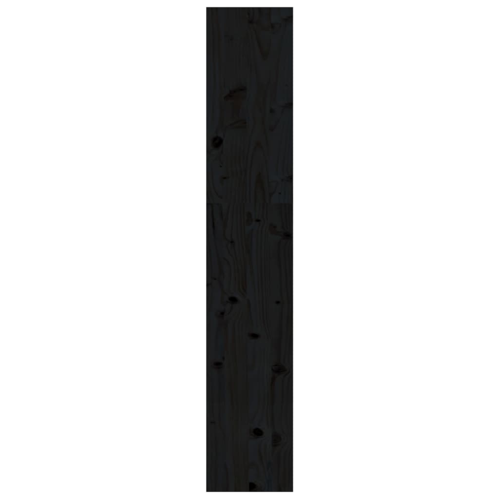 Bookcase/Room divider black 80x30x167.4 cm solid pine wood
