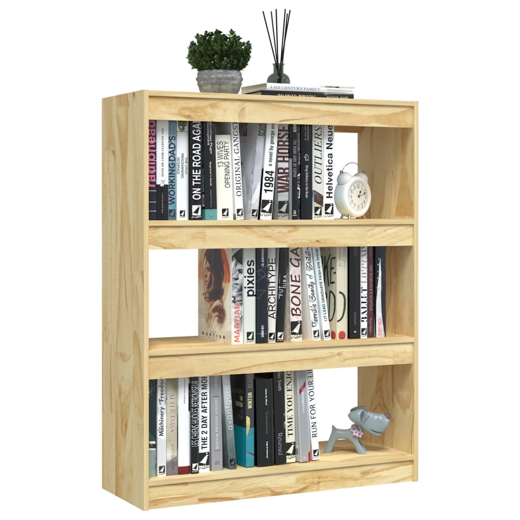 Bookcase/Room divider, 100x30x103 cm, solid pine wood