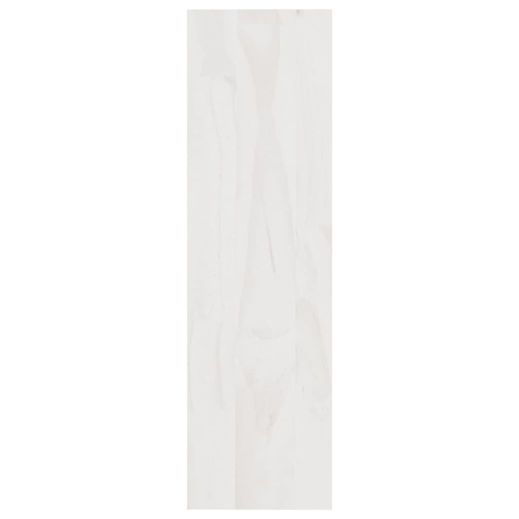 Bookcase/Room divider, white, 100x30x103 cm, solid pine wood