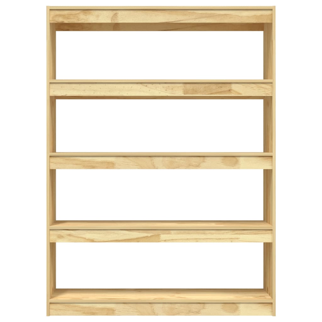 Bibliotecă/Separator cameră, 100x30x135,5 cm, lemn masiv pin