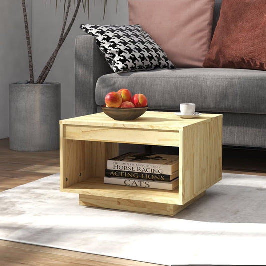 Coffee table, 50x50x33.5 cm, solid pine wood