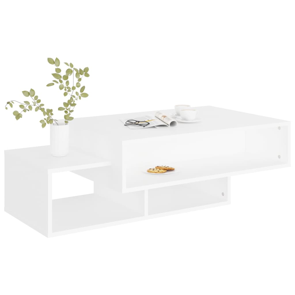 Coffee table, white, 105x55x32 cm, chipboard