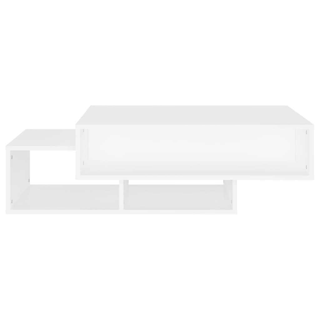 Coffee table, white, 105x55x32 cm, chipboard