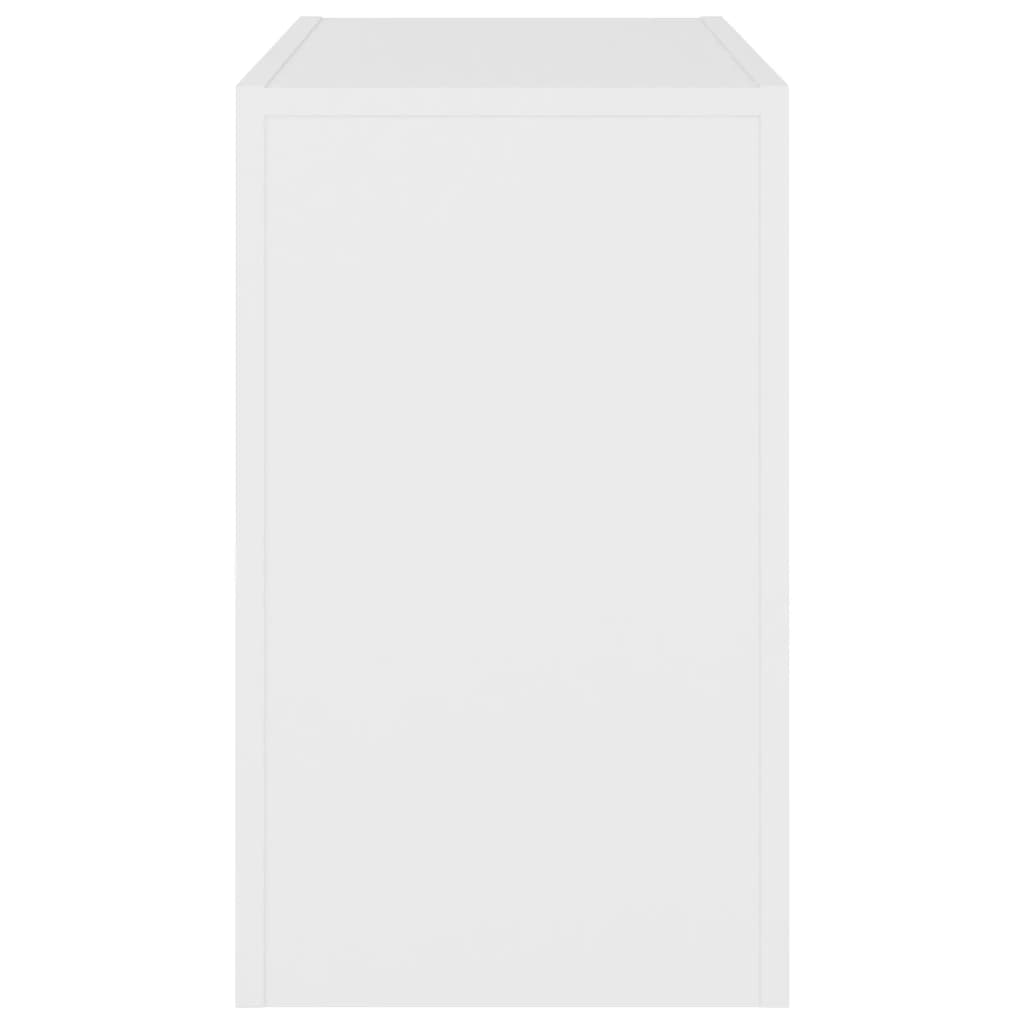 Stackable coffee tables, 3 pcs., white, chipboard