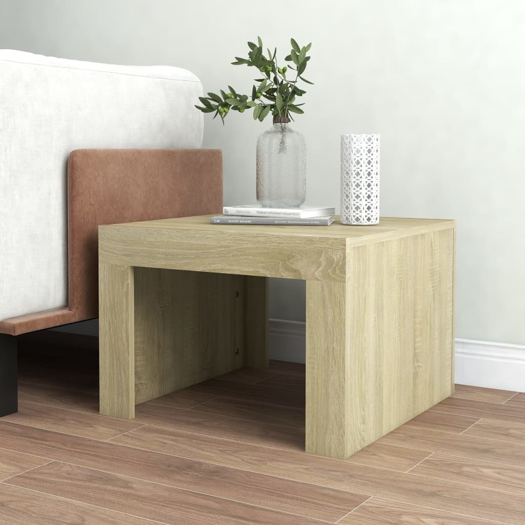 Coffee table, sonoma oak, 50x50x35 cm, chipboard
