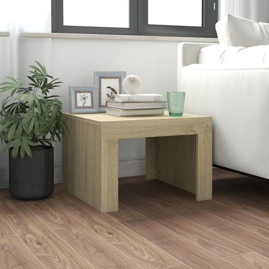 Coffee table, sonoma oak, 50x50x35 cm, chipboard