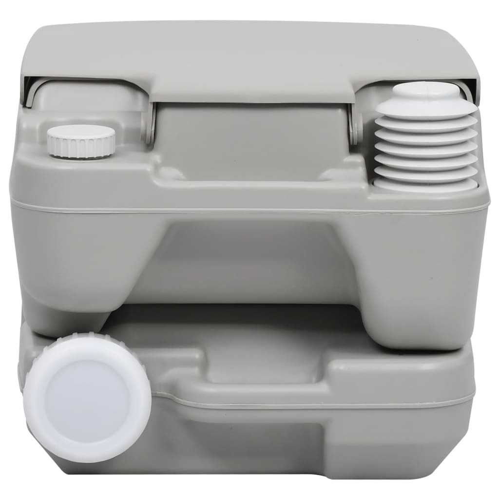 Portable camping toilet with tent, 10+10 L