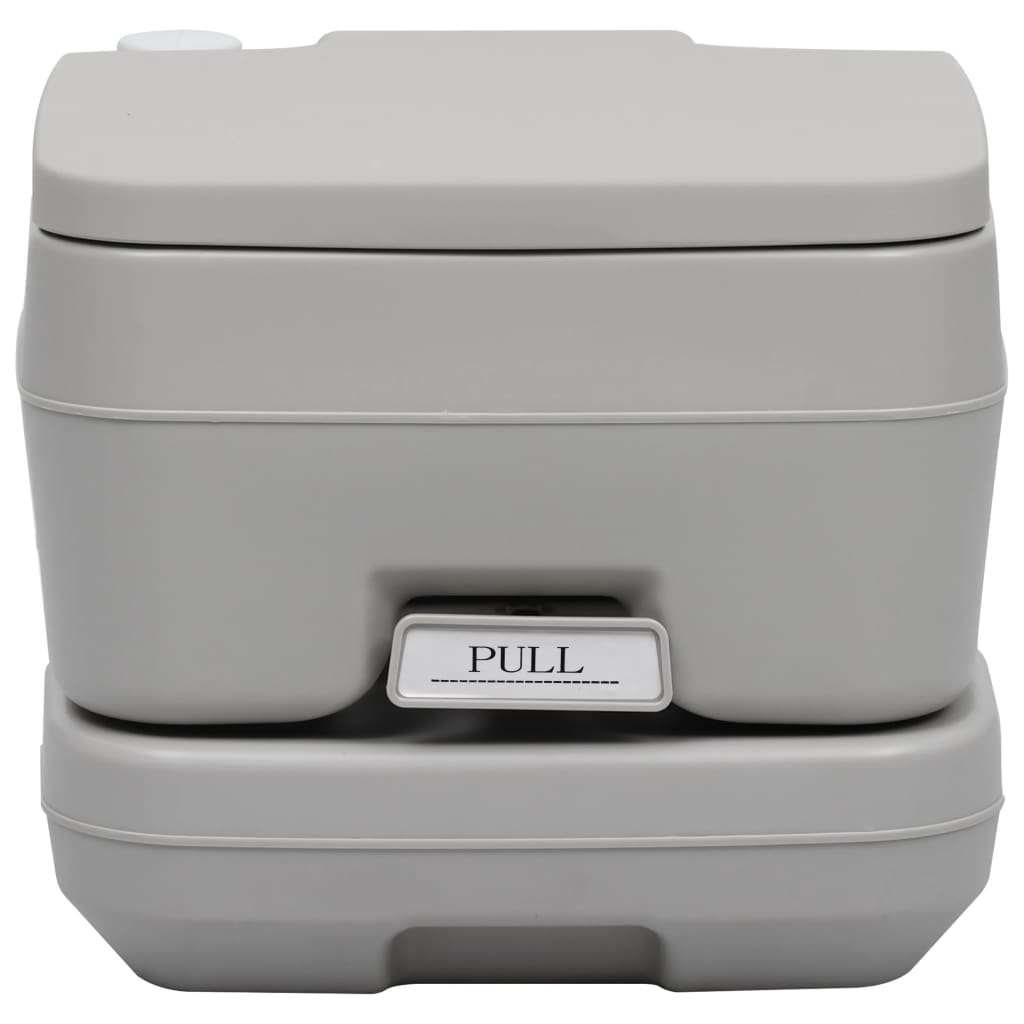 Portable camping toilet with tent, 10+10 L