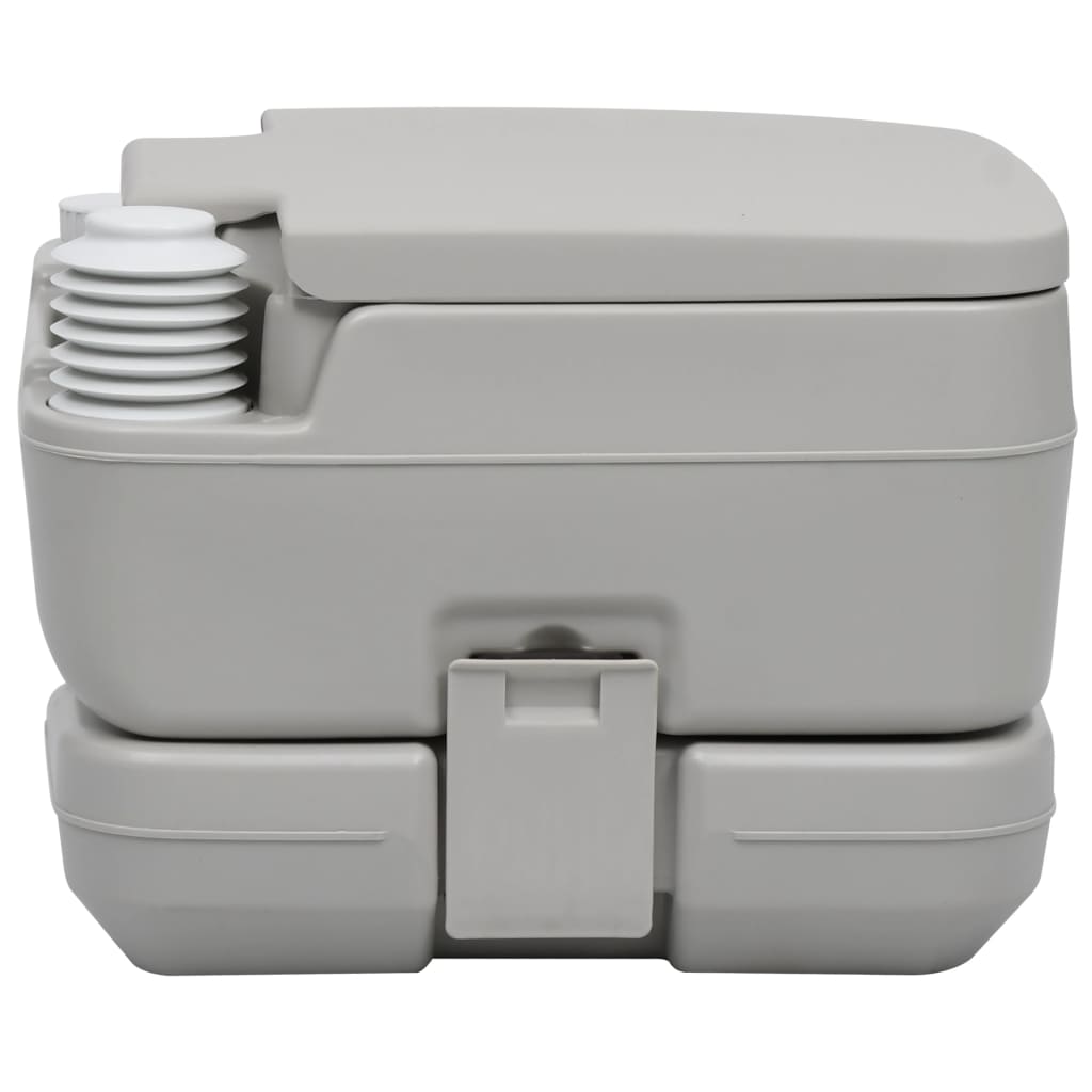 Portable camping toilet with tent, 10+10 L