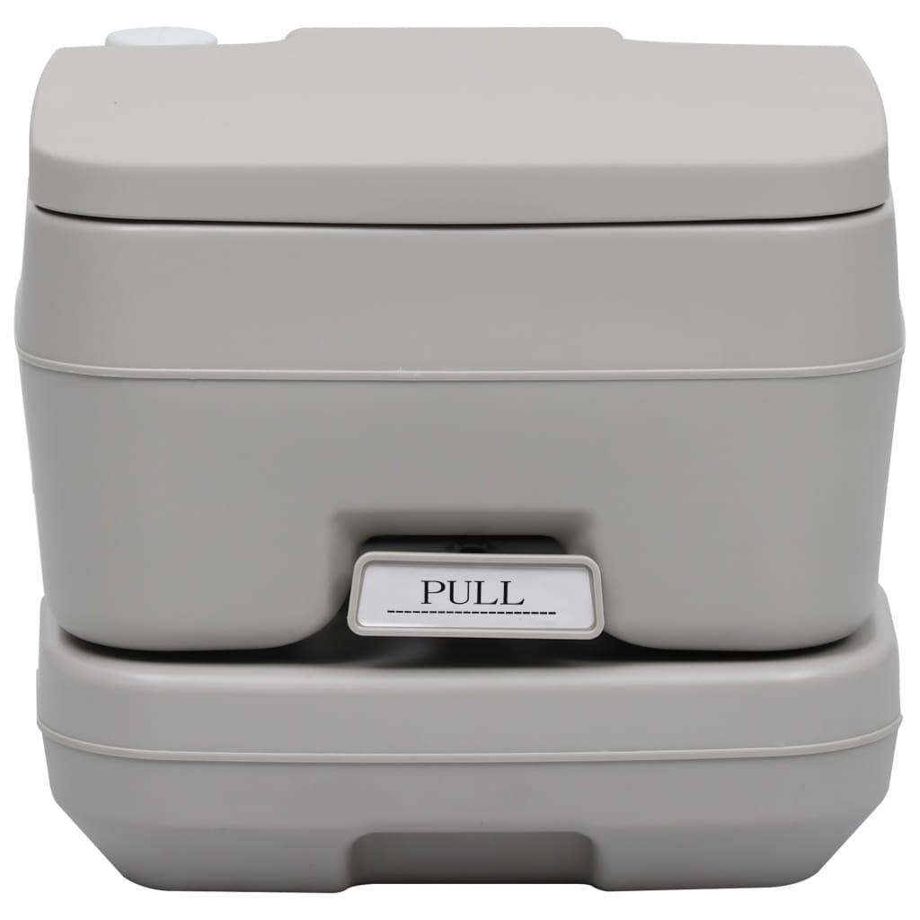 Portable camping toilet with tent, 10+10 L