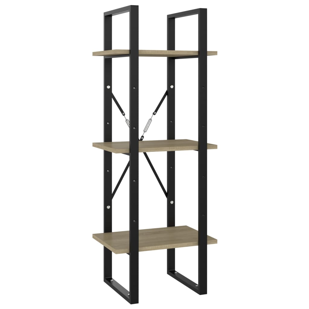 Bibliotecă 5 rafturi stejar sonoma 40x30x175 cm, lemn prelucrat
