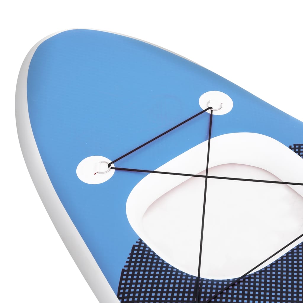 Inflatable paddleboarding board set, blue, 300x76x10 cm