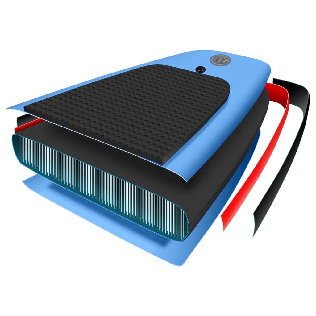 Inflatable paddleboarding board set, blue, 300x76x10 cm