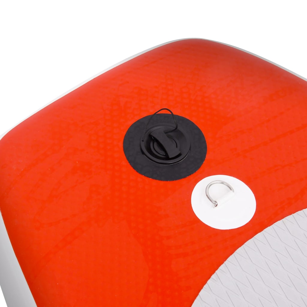 Inflatable paddleboarding board set, red, 300x76x10 cm