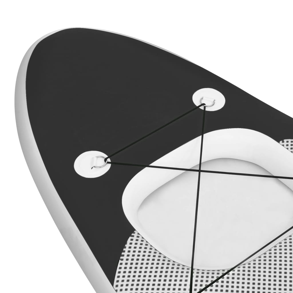 Inflatable paddleboard set, black, 330x76x10 cm