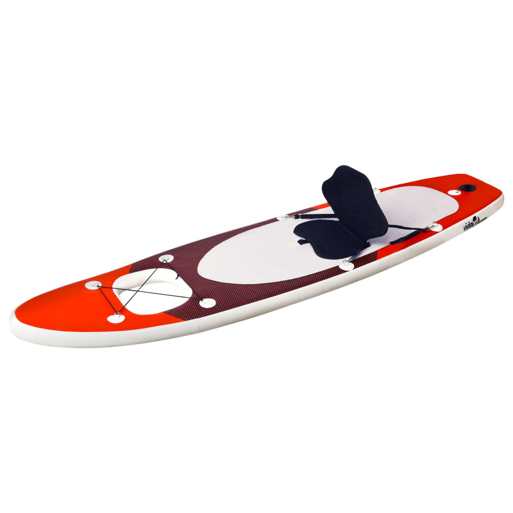 Inflatable SUP board set, red, 360x81x10 cm