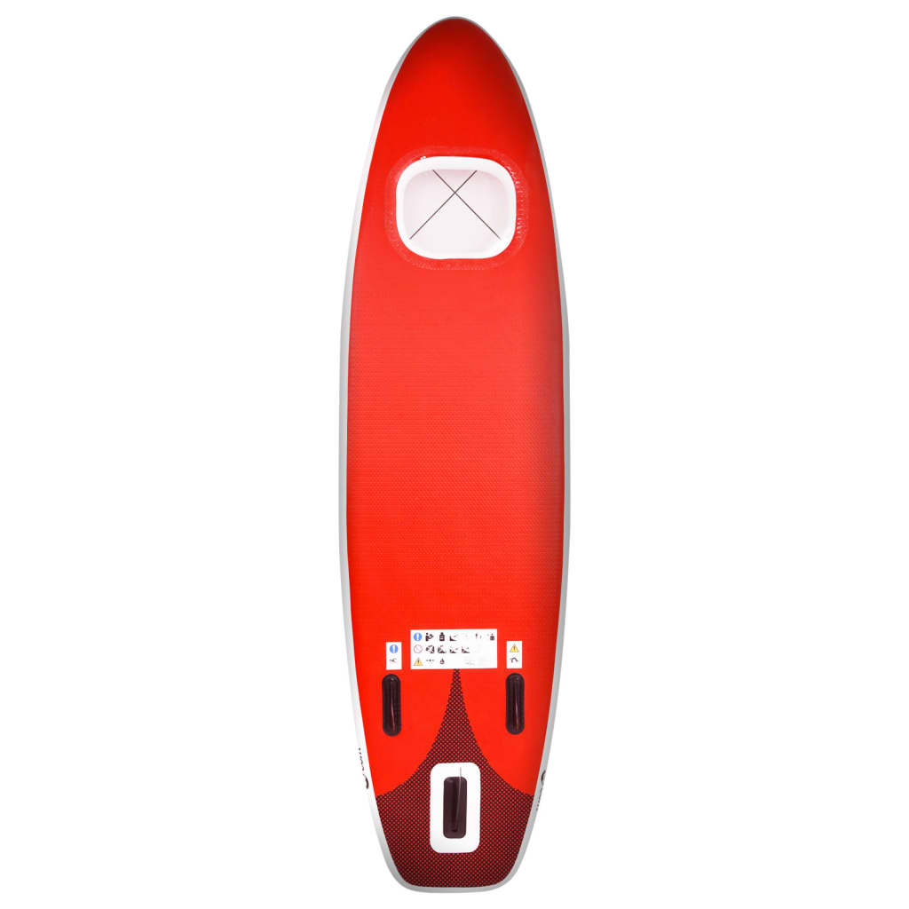 Inflatable SUP board set, red, 360x81x10 cm