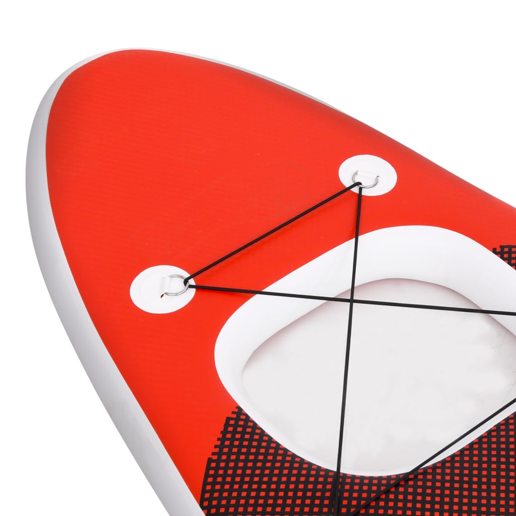Inflatable SUP board set, red, 360x81x10 cm