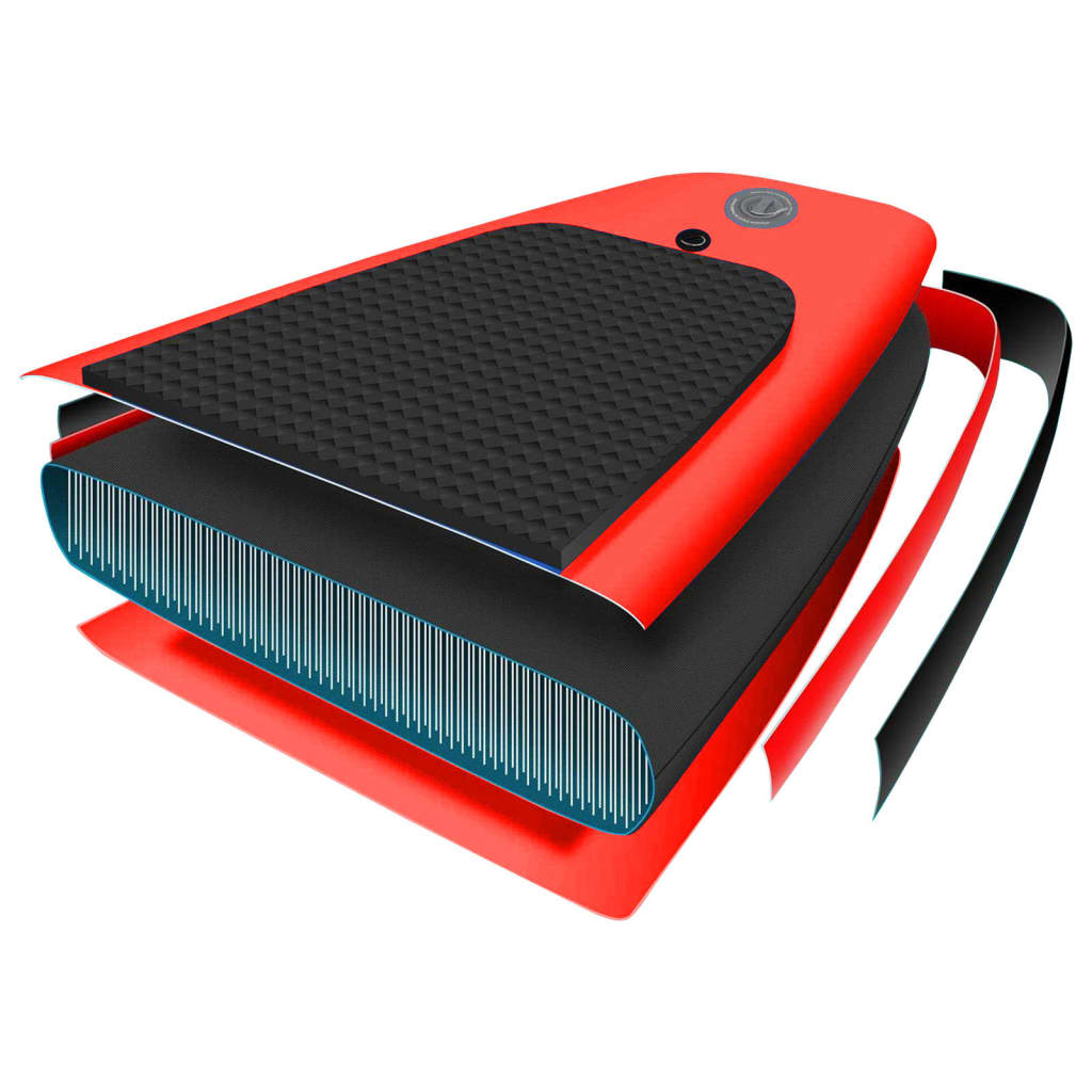 Inflatable SUP board set, red, 360x81x10 cm