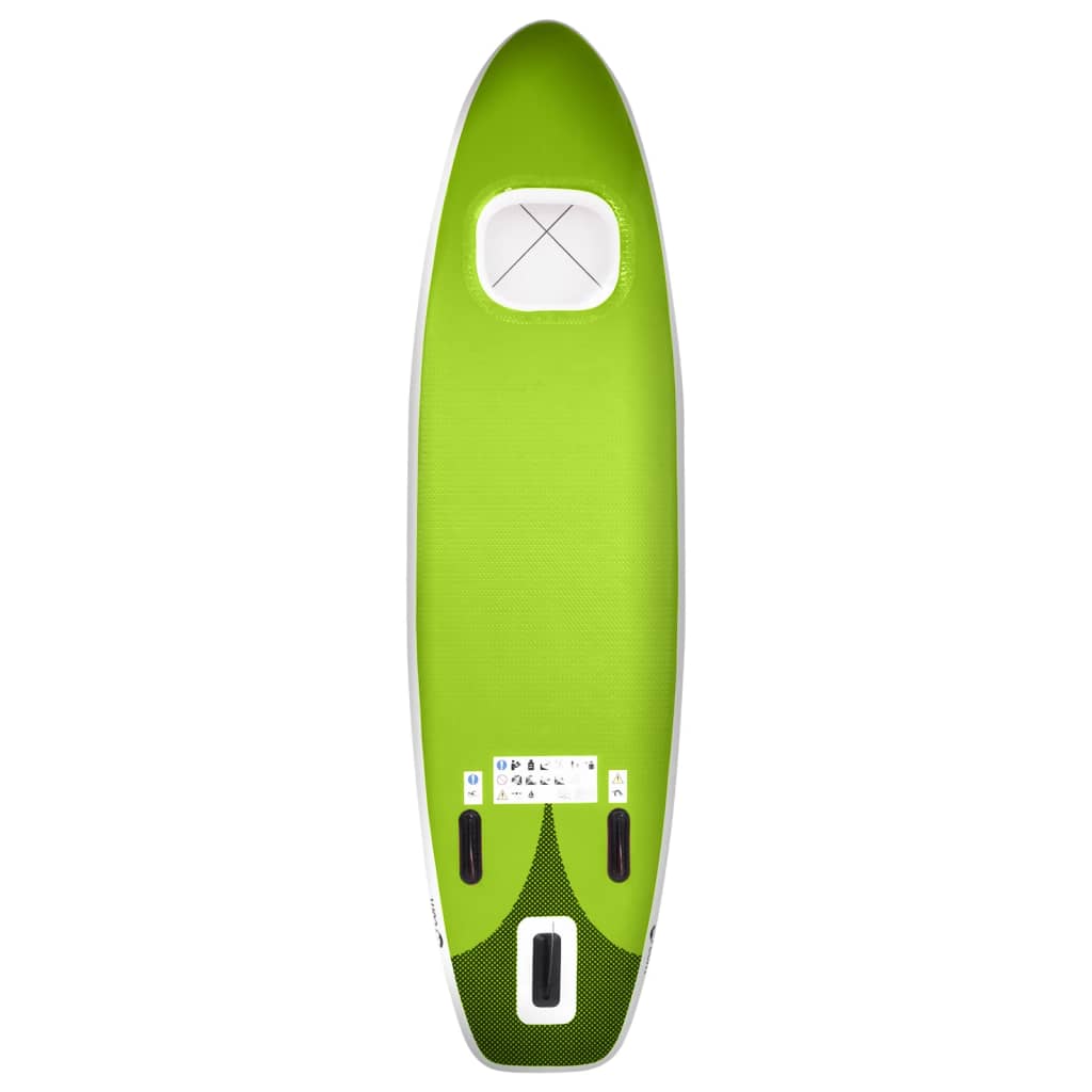 Inflatable SUP board set, green, 360x81x10 cm
