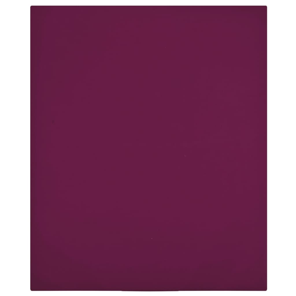 Cearșaf de pat cu elastic, 2 buc, bordo, 160x200 cm, bumbac