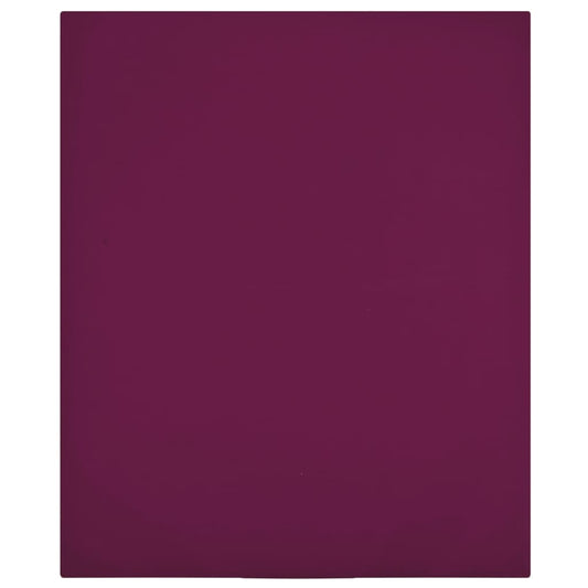 Cearșaf de pat cu elastic, 2 buc, bordo, 160x200 cm, bumbac