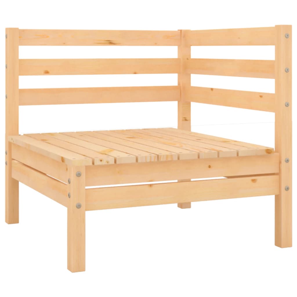 Corner sofas for the garden, 2 pcs., solid pine wood