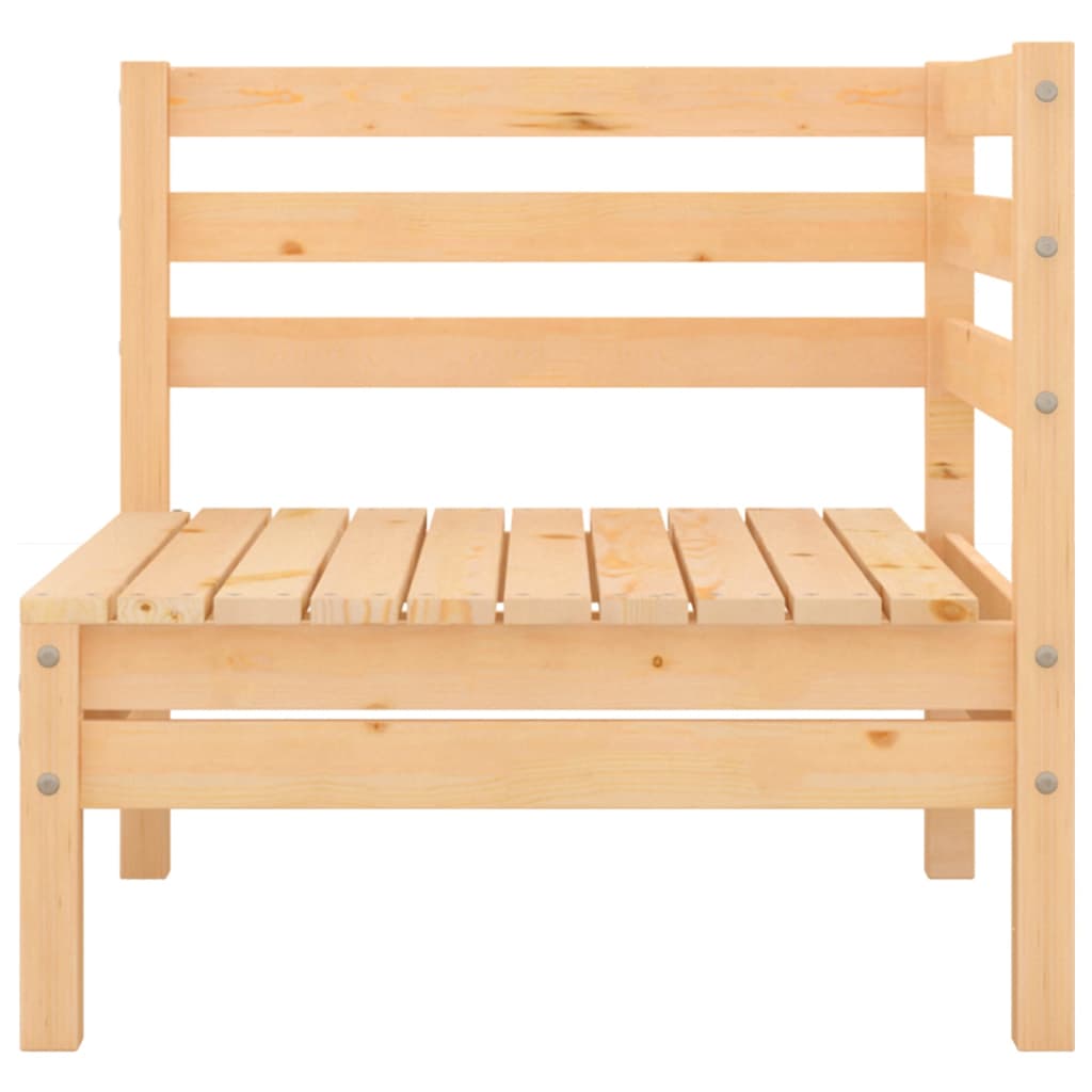 Corner sofas for the garden, 2 pcs., solid pine wood