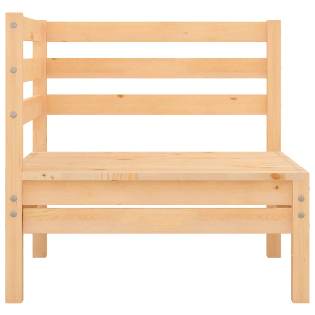 Corner sofas for the garden, 2 pcs., solid pine wood