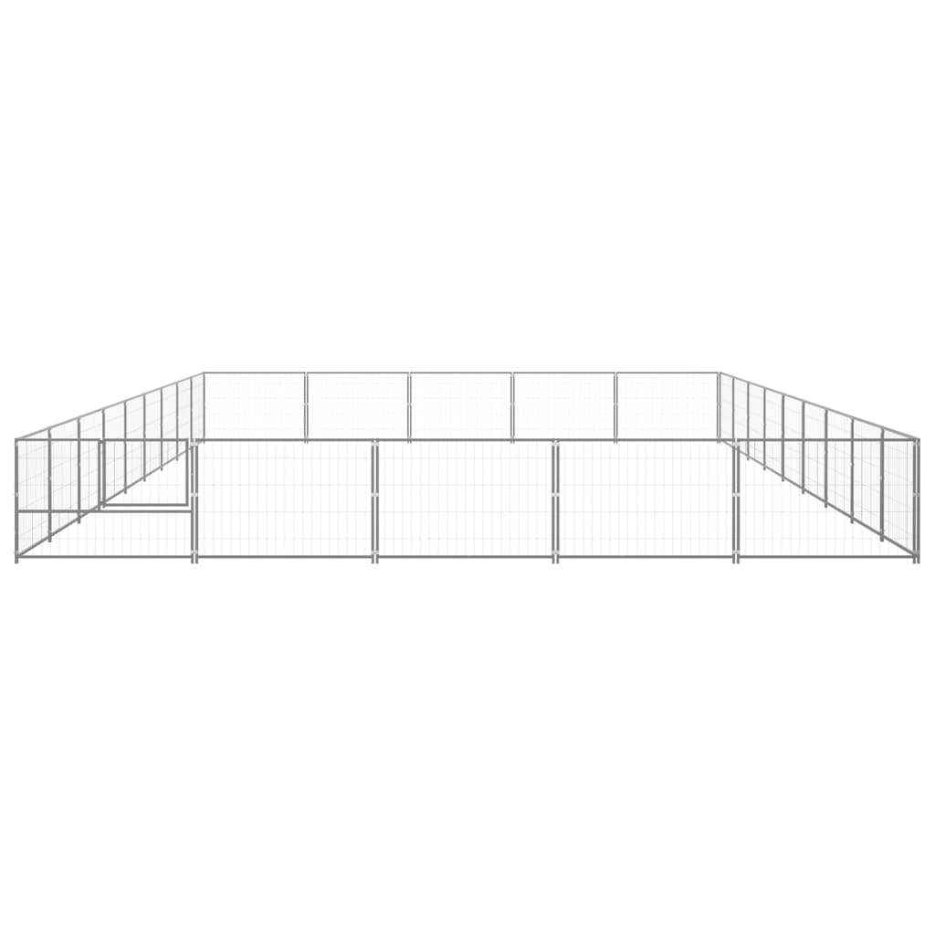 Dog paddock, silver, 45 m², steel