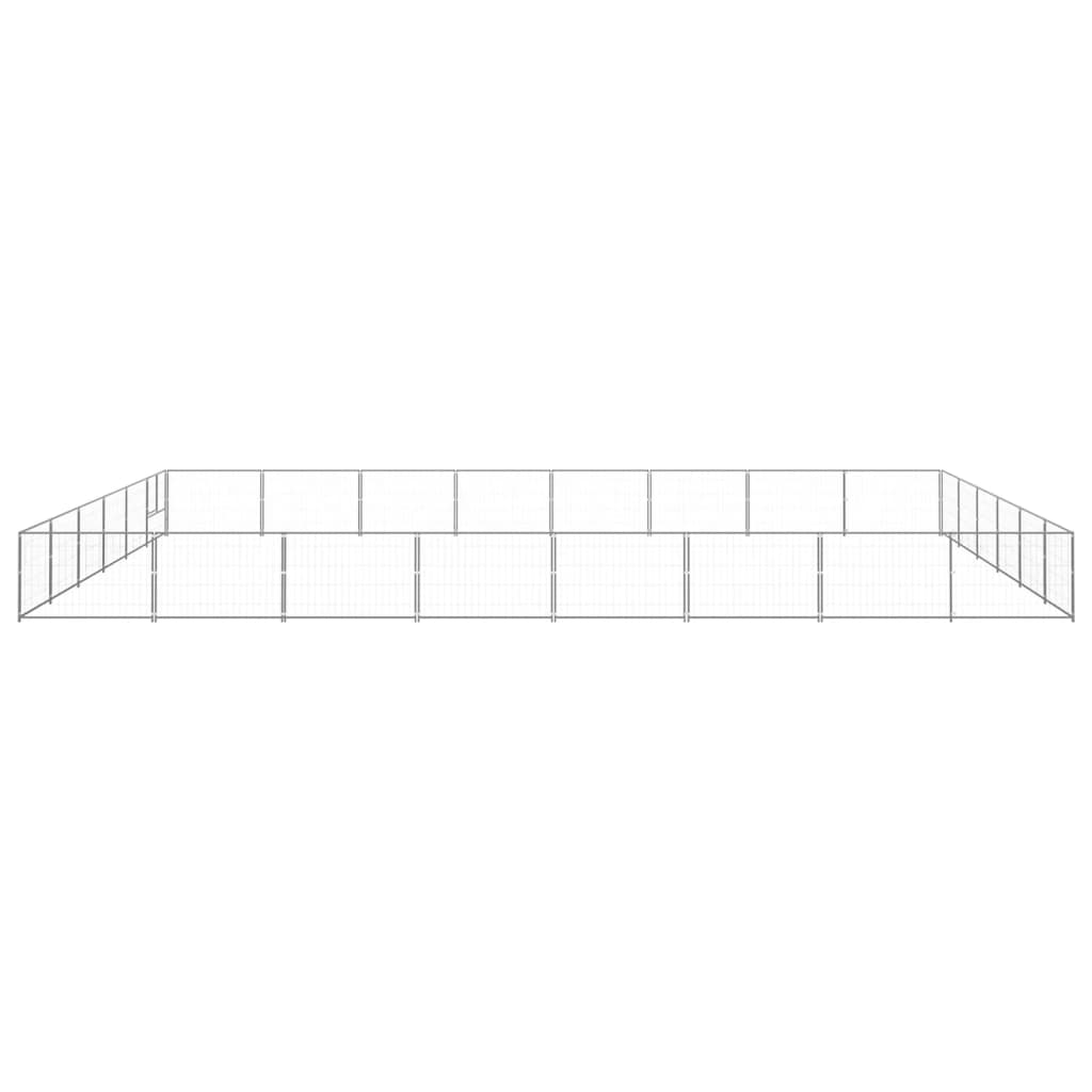 Dog paddock, silver, 48 m², steel
