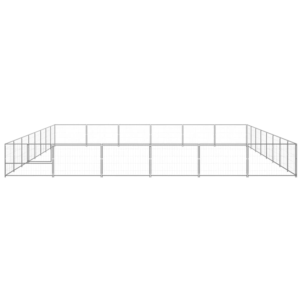 Dog paddock, silver, 48 m², steel