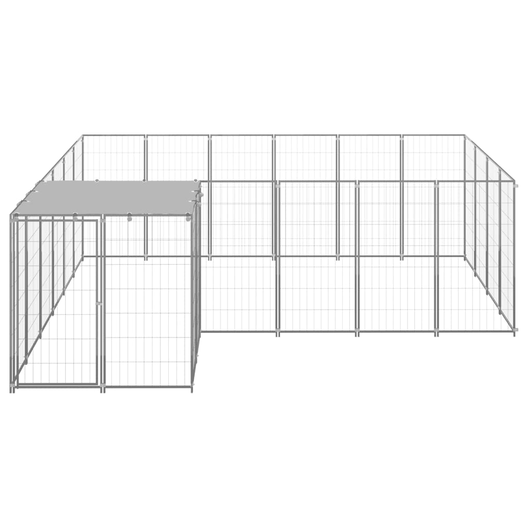 Dog pen, silver, 8.47 m², steel