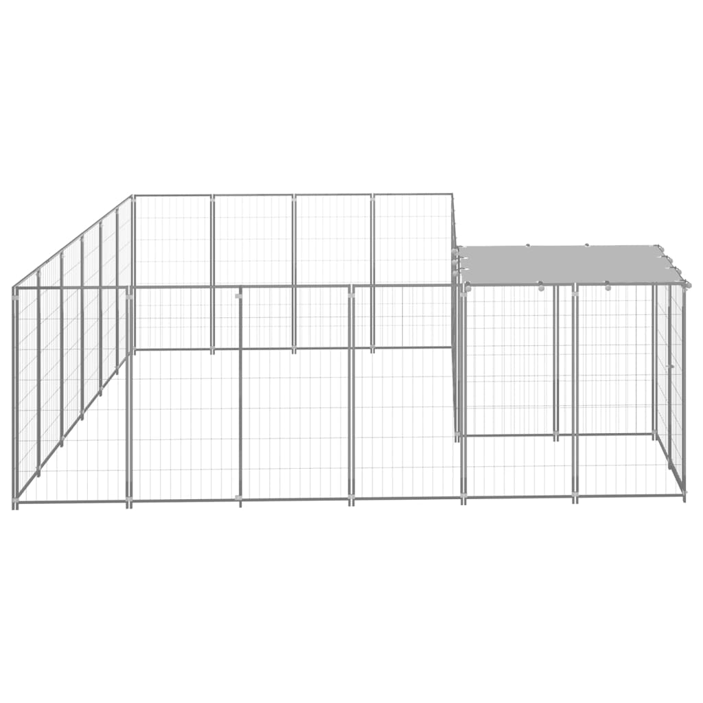 Dog pen, silver, 8.47 m², steel