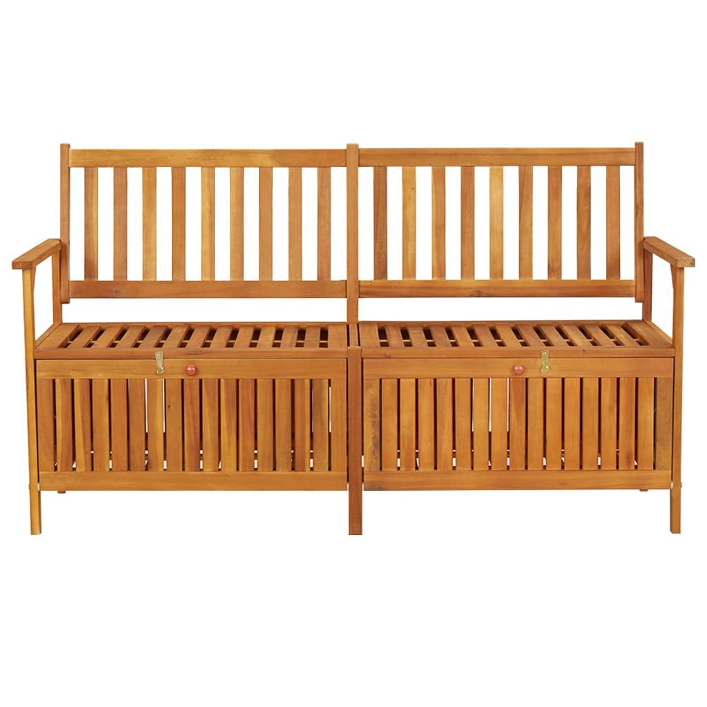 Bancă de depozitare, 148 cm, lemn masiv de acacia