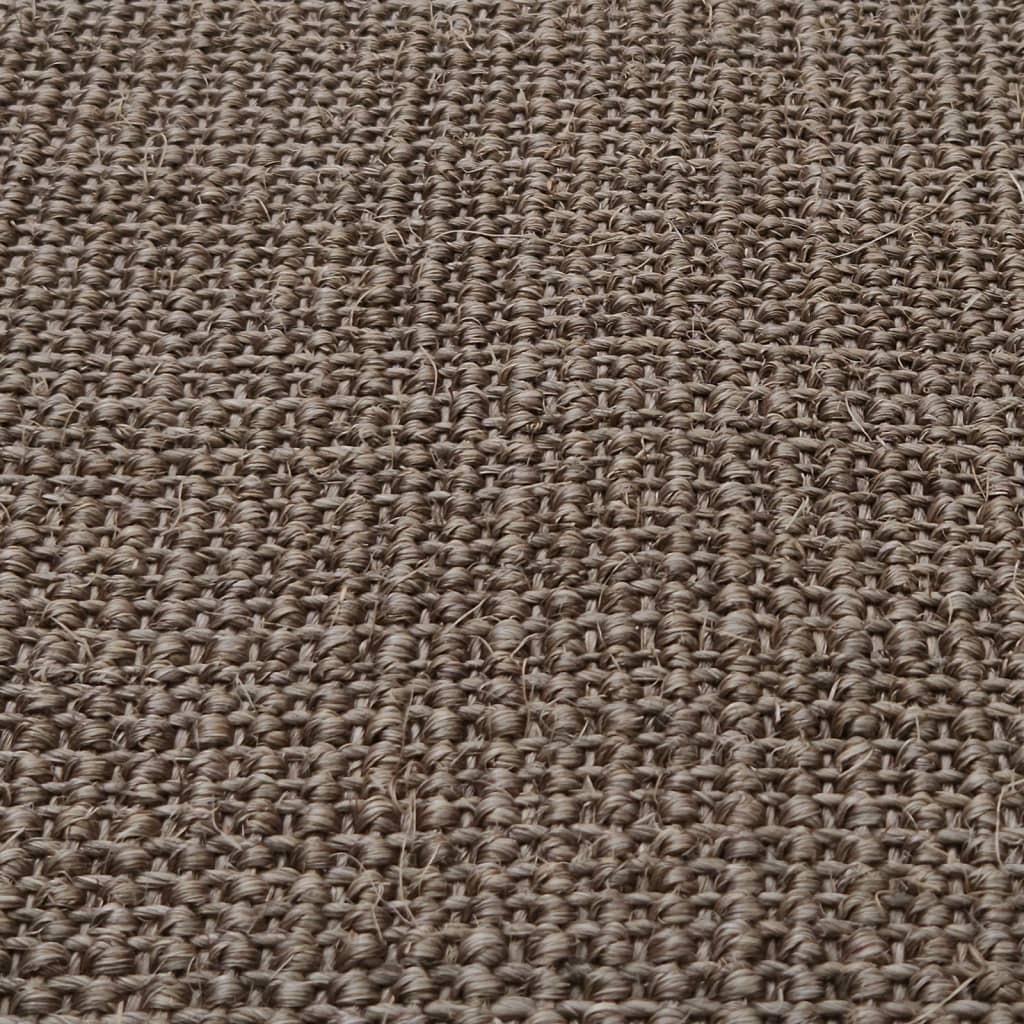 Natural sisal carpet, brown, 66x200 cm