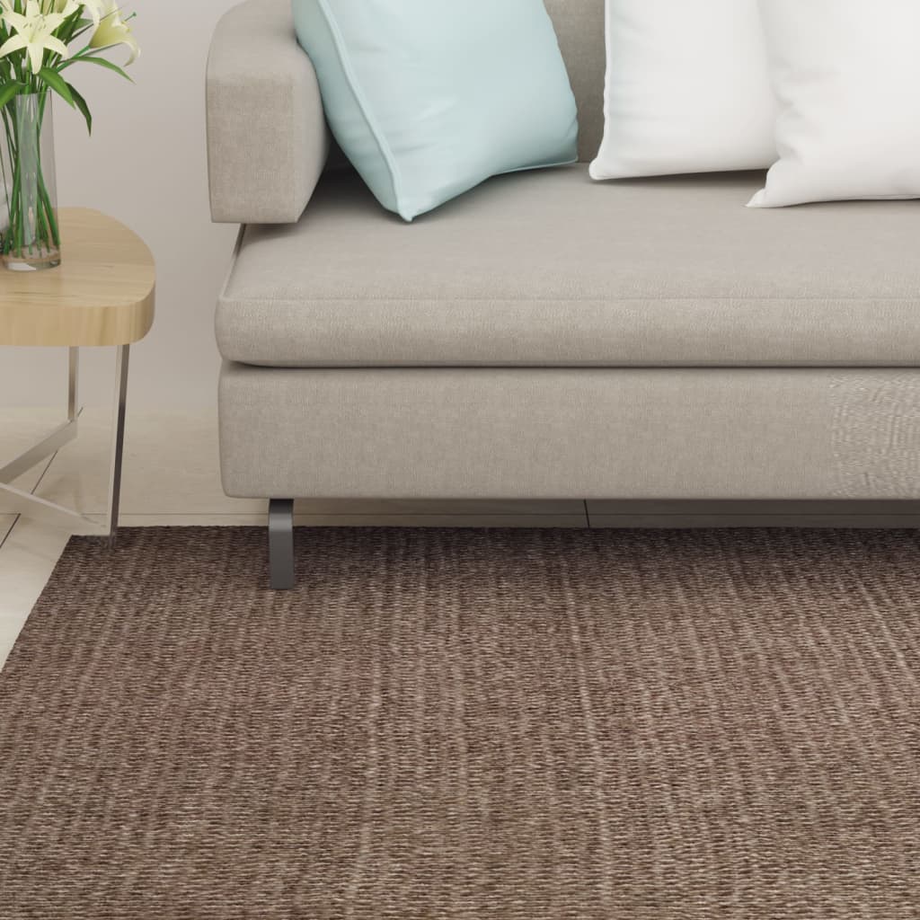 Natural sisal carpet, brown, 66x200 cm