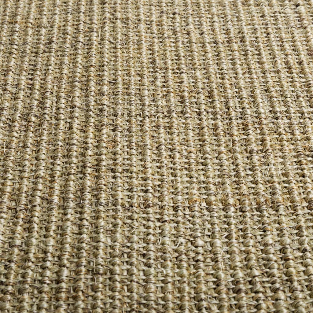 Natural sisal carpet, green, 66x300 cm