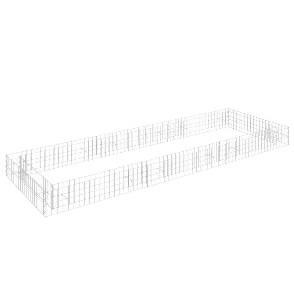Strat înălțat de gabion, 300x100x20 cm, oțel galvanizat