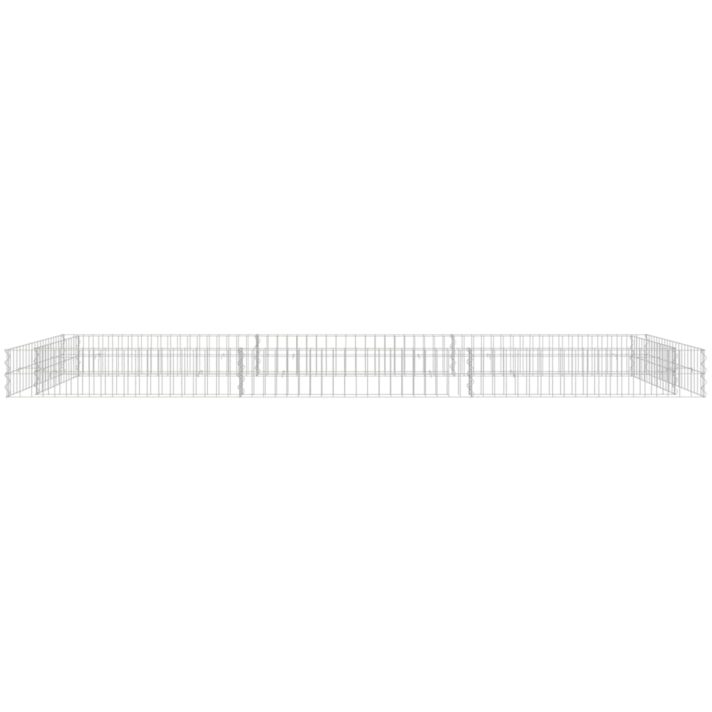 Strat înălțat de gabion, 300x100x20 cm, oțel galvanizat