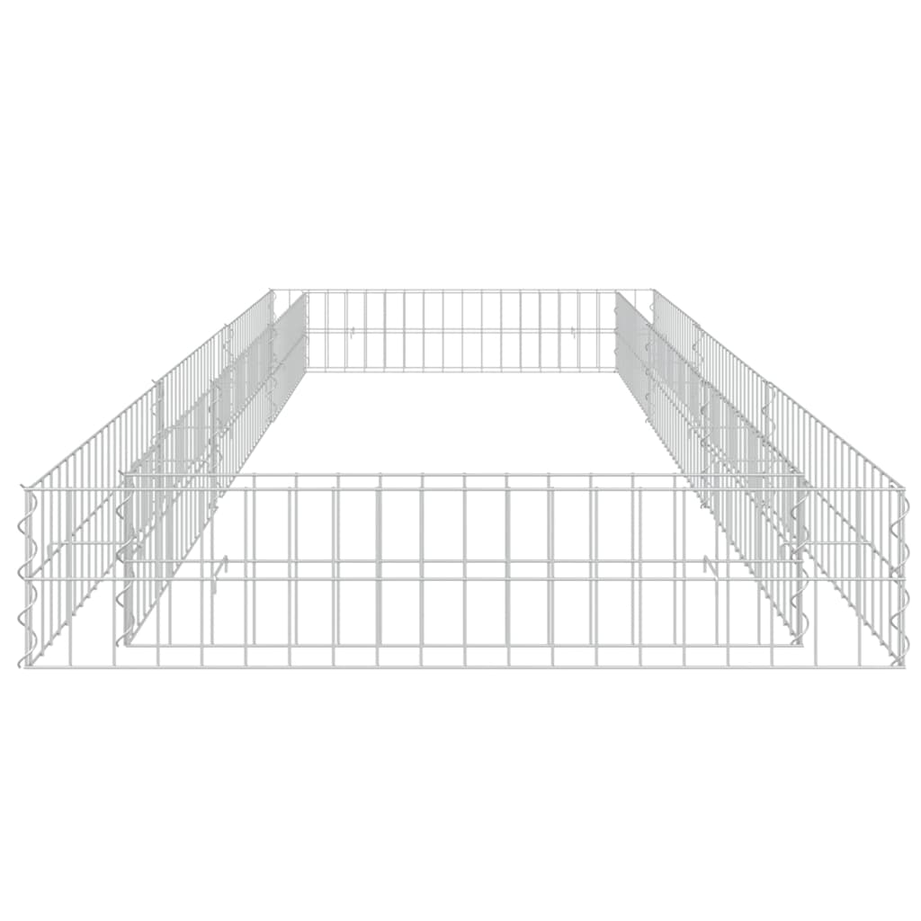 Strat înălțat de gabion, 300x100x20 cm, oțel galvanizat
