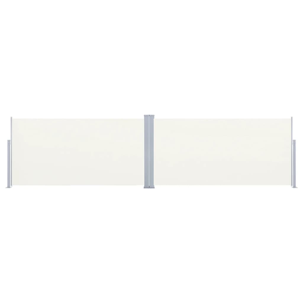 Copertină laterală retractabilă, crem, 160x600 cm
