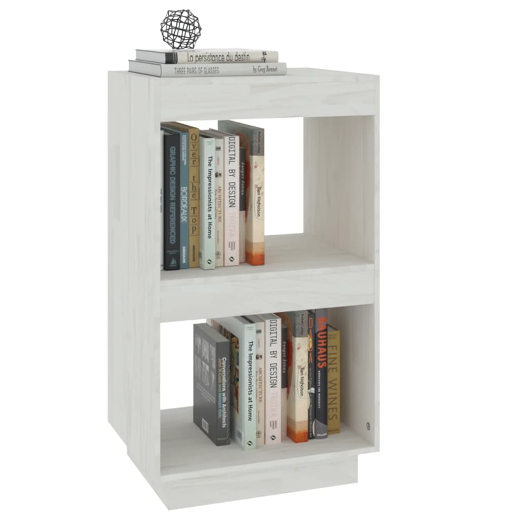 Bookcase, white, 40x30x71 cm, solid pine wood